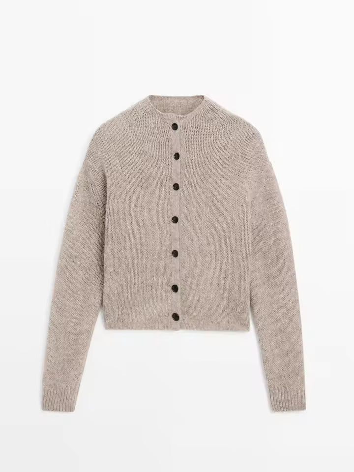 Classic Knitted Cardigan Shirt