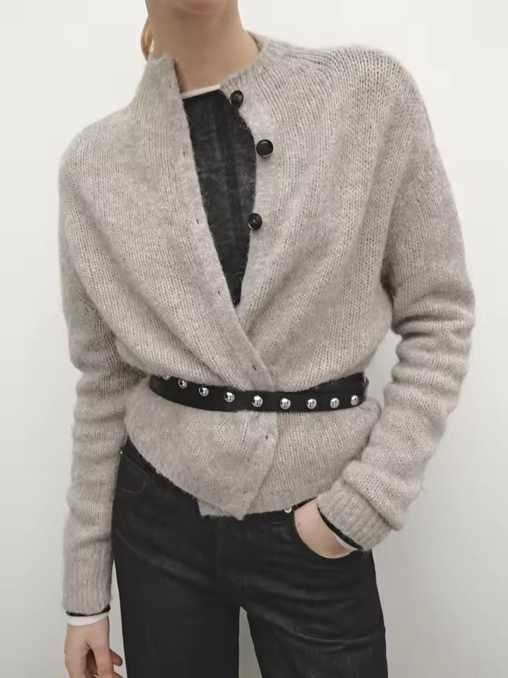 Classic Knitted Cardigan Shirt