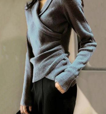 French Retro Knitted Sweater