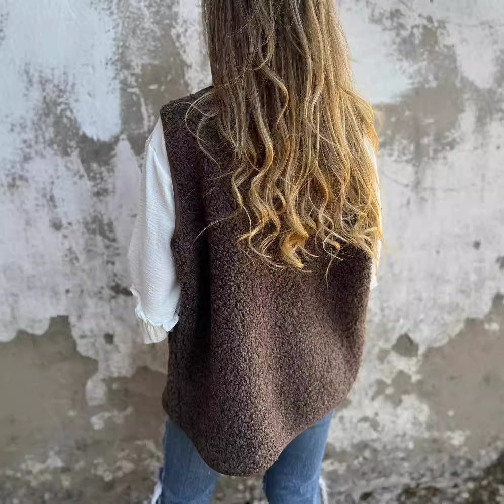 Lambswool Fleece Jacket Vest