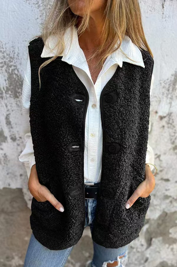 Lambswool Fleece Jacket Vest