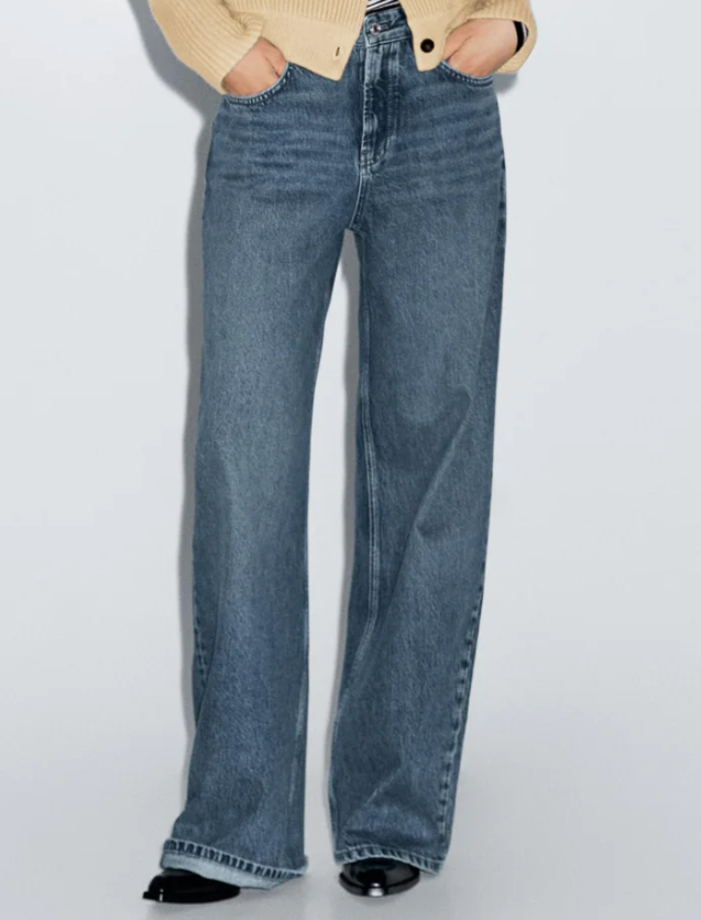 Retro Versatile Wide Leg Jeans